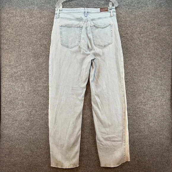 Hollister Jeans Womens 31 Blue Patchwork Ultra High Rise Wide Leg Dad Jean 90s - Picture 3 of 9